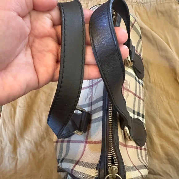 Burberry Nova Plaid Boston Bag - Picture 14 of 14